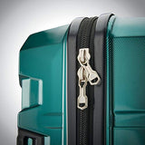 American Tourister Trip Locker Hardside Checked Luggage with Dual Spinner Wheels, Dark Green