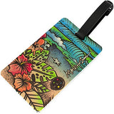 Maui and Sons Surfer Collection Luggage Tag - Pair (Life is a Beach)