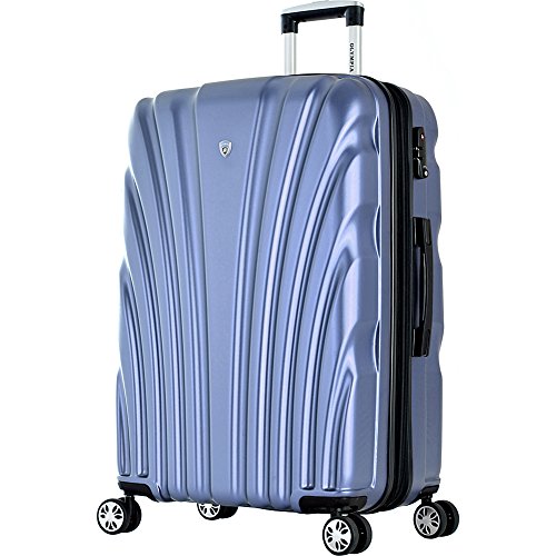 Olympia Usa Vortex 29" Expandable Hardside Checked Spinner Luggage (Icy Blue)