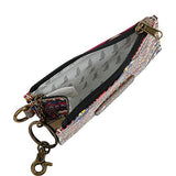 Sakroots Artist Circle ID Lanyard (Petal Pink Flower Blossoms)