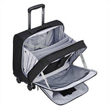 Delsey Luggage 4 Wheel Spinner Mobile Office-Exclusive Briefcase, Black, One Size