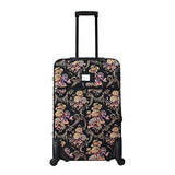World Traveler Classic 4-Piece Rolling Expandable Spinner Luggage Set, Floral
