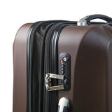 Viaggi V1010L-22In-Blk Italy Siena Hardside Spinner 22" Carry-On, Black