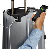 Travelpro Luggage Crew 11 22" Carry-on Slim Hardside Rollaboard w/USB Port, Silver