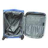 Travelers Club Luggage Marina 3-Piece Expandable Softside Spinner Value Set, Blue