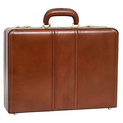 Mckleinusa Coughlin 80464 Brown Leather Expandable Attache Case
