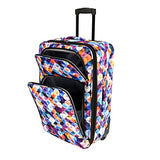 Elite Luggage Gem Bubbles Carry-on Rolling Luggage, Multi-color
