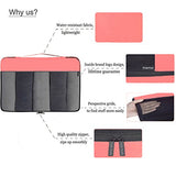 YAMIU Packing Cubes 7-Pcs Travel Organizer Accessories with Shoe Bag & 2 Toiletry Bags(Pink)