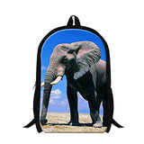 Crazytravel Elephant Print Kids School Back Pack Book Bags 16 Inch