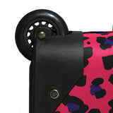 Rockland Rio Upright Carry-On & Tote 2-Piece Luggage Set - Magenta Leopard