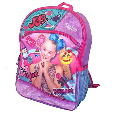 Personalized JoJo Siwa Backpack - 16 Inch (JoJo Siwa Backpack with Fur)