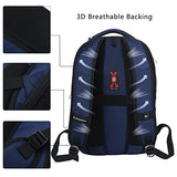 Silmarils 13 Inch To 17.3 Inch Tsa Friendly Scansmart Laptop Backpack Waterproof (Black/Blue)(Blue)
