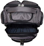 Kenneth Cole Reaction Pack of All Trades 1680d Polyester Double Gusset 17.0” Laptop Backpack, Charcoal