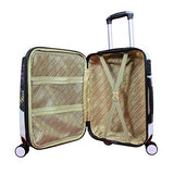 World Traveler 2 Piece Hardside Upright Spinner Luggage Set, Butterfly, One Size