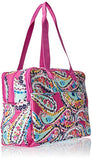 Vera Bradley Iconic Deluxe Weekender Travel Bag, Signature Cotton