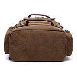 Berchirly Vintage Canvas Backpack Laptop Rucksack Weekend Hiking Daypack Coffee