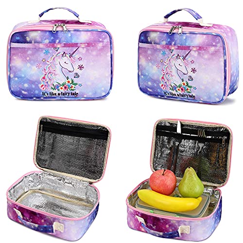 LEDAOU Kids School Backpack with Lunch Box for Boys Girls Bookbag School  Bag Preschool Kindergarten Toddler Backpack …