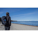 Aqua Quest Sport 30 Charcoal Gray Waterproof Backpack with Water Bottle Pockets, Roll-top for