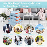 DIMJ 11 Set Packing Cubes, Travel Luggage Packing Organizers Lightweight Travel Cloth Storage Bag with Bra Underwear Cube Cosmetics Bag and Shoe Pouch