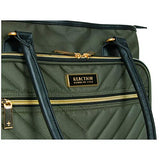 Kenneth Cole Reaction Chelsea Chevron 15" Laptop & Tablet Business Tote W/Removable Shoulder Strap, Olive, Laptop