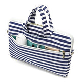 Canvaslove Breton Top Canvas Laptop Shoulder Messenger Bag Case Sleeve Briefcase 15 Inch For 14