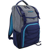 Fuel Triumph School Bookbag, Sports Backpack, Travel, Carry on, Hiking, Camping - Gray/Blue