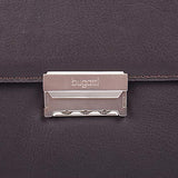 Bugatti Sartoria Small Leather Briefcase, Top Grain Leather, Brown