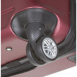 Dejuno Logan 3-Piece Hardside Spinner Combination Lock Luggage Set, Burgundy