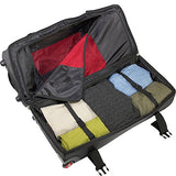 Ful Tour Manager 30-inch Rolling Duffel Bag, Retractable Pull Handle Split Level Storage ,Black