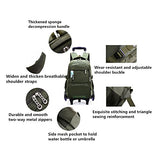 Fanci Waterproof Elementary Trolley Rolling School Backpack Book Bag for Boys Middle High Wheeled