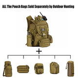 40L Tactical Daypack MOLLE Assault Backpack Pack Military Gear Rucksack Large Waterproof Bag