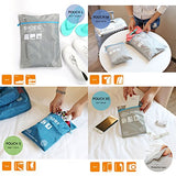 Travel Packing Organizers - Clothes Cubes Shoe Bags Laundry Pouches For Suitcase Luggage, Storage