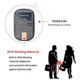 Travel Wallet RFID Blocking Document Organizer Bag, Family Passport Holder