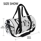 OuLian Gym Bag Music Notes Clipart Women Canvas Duffel Bag Cute Sports Bag for Girls