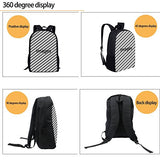 Bigcardesigns Cute Animal Pug Backpack Kids School Bag for Elementary Boys Girls Travel Rucksck
