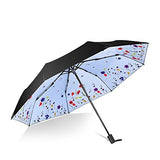 HOMEE Foldable rain and rain umbrella creative sunscreen uv sun umbrella vinyl umbrella (color