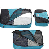 eBags Packing Cubes for Travel - 6pc Value Set - (Aquamarine)