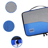 Packing Cubes for Travel Compression Accessories - Luggage Carry on Suitcases - Large Packing Organizers 6 Set - Waterproof Tote Mesh Bags Gear Shoe & Toiletry Bag for Weekend,Business,Camping,Hiking