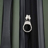 Travelers Choice Gilmore 2-Piece Expandable Hardside Luggage Set with Push-Button Handle, Green, Olive
