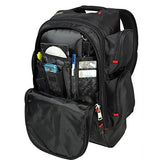 Ful Refugee Laptop Backpack, Holds a 15-Inch Laptop, MP3 Pocket with Headphone Audio Port, Black