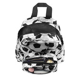 Zodaca Kids Small Backpack, White/Black Soccer