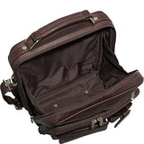 Piel Leather Deluxe Shoulder Bag, Chocolate, One Size