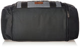ORIGINAL PENGUIN Weekender Duffel Luggage Bag for Men, Black/Grey Crosshatch, One Size