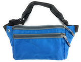 Maxx Gear Unisex Adult 3-Pocket Slim Waist Pack (Ocean Blue)