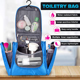 Travel Organizer Set for Luggage & Suitcase - Packing Cubes, Toiletry, Shoe Bags (Blue)