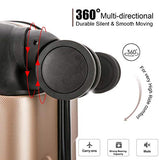 4 Pieces Travel Luggage Sets, Hardside Lightweight ABS Luggage Suitcase, 360° Spinner Wheels Travel Set Bag, Durable Trolley Suitcase 16" 20" 24" 28", 4 Pcs (Color Champagne Gold)