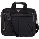 Calpak Ceo Black 2-Piece Rolling Laptop Briefcase Set