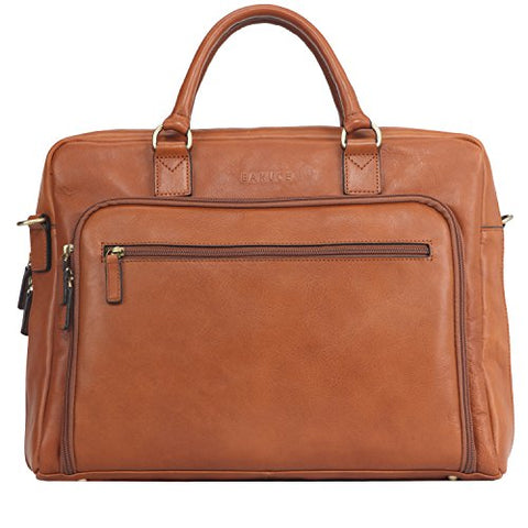 Banuce Vintage Full Grain Italian Leather Briefcase for Men Business Tote Attache Case 14" Laptop