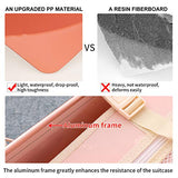 urecity Womens Luxury Vintage Trunk Luggage Set 2 Piece Cute Retro Pink Hardside Suitcase 20"