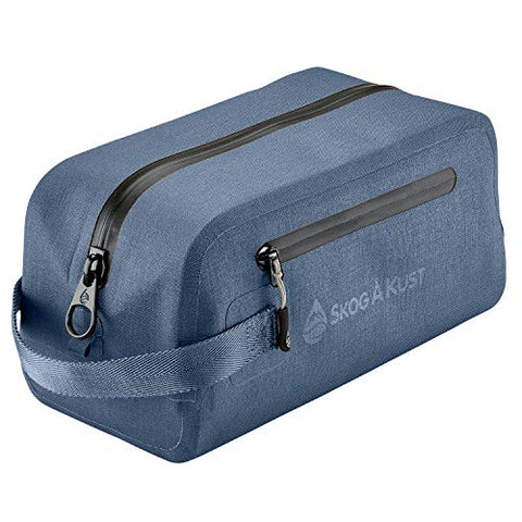 DoppSåk Waterproof & Leak-proof Travel Toiletry Bag (Small, Midnight Blue)